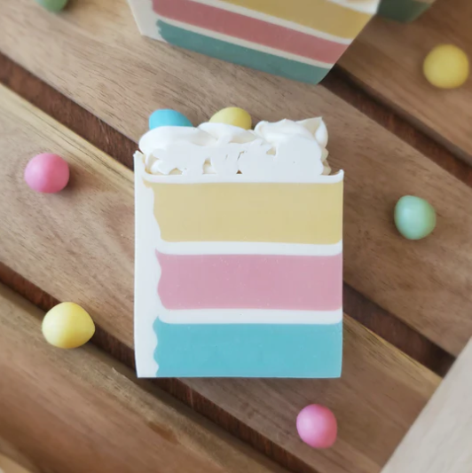 Savon naturel - Gâteau aux petits cocos - Clé à vie